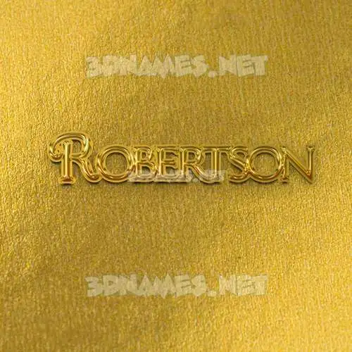 robertson in All Gold style - 3D name wallpaper robertson in All Gold style - 3D name wallpaper