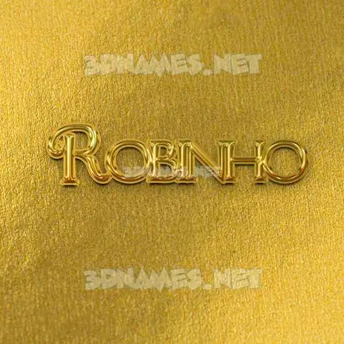 robinho in All Gold style - 3D name wallpaper robinho in All Gold style - 3D name wallpaper