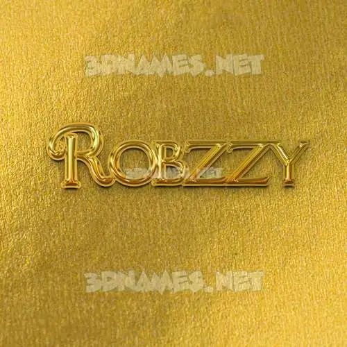 robzzy in All Gold style - 3D name wallpaper robzzy in All Gold style - 3D name wallpaper