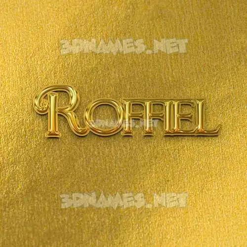 roffiel in All Gold style - 3D name wallpaper roffiel in All Gold style - 3D name wallpaper