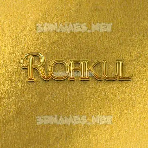 rofikul in All Gold style - 3D name wallpaper rofikul in All Gold style - 3D name wallpaper