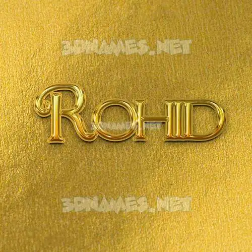 rohid in All Gold style - 3D name wallpaper rohid in All Gold style - 3D name wallpaper