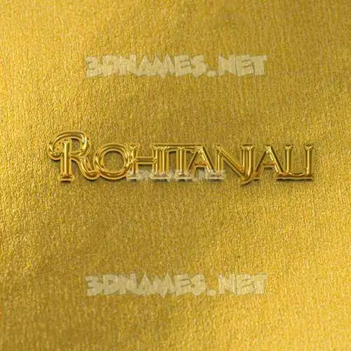 rohitanjali in All Gold style - 3D name wallpaper rohitanjali in All Gold style - 3D name wallpaper
