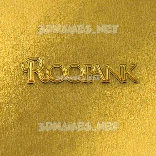 roopank in All Gold style - 3D name wallpaper roopank in All Gold style - 3D name wallpaper