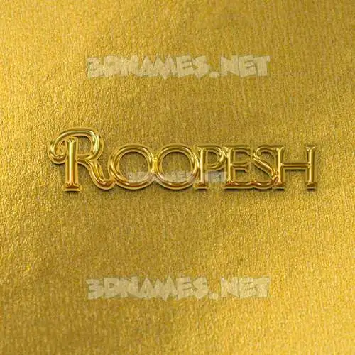 roopesh in All Gold style - 3D name wallpaper roopesh in All Gold style - 3D name wallpaper