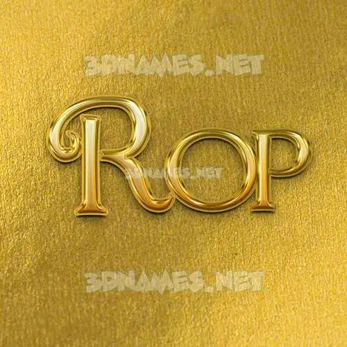 rop in All Gold style - 3D name wallpaper rop in All Gold style - 3D name wallpaper