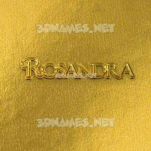 rosandra in All Gold style - 3D name wallpaper rosandra in All Gold style - 3D name wallpaper