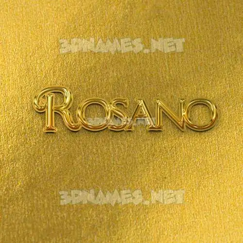 rosano in All Gold style - 3D name wallpaper