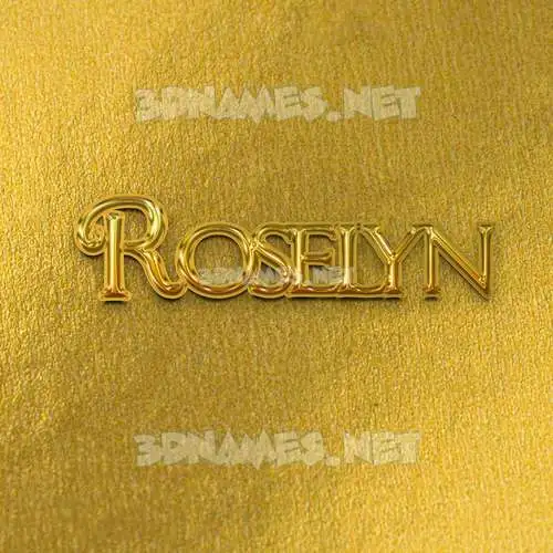 roselyn in All Gold style - 3D name wallpaper roselyn in All Gold style - 3D name wallpaper