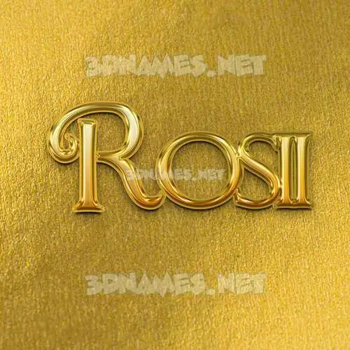 rosii in All Gold style - 3D name wallpaper rosii in All Gold style - 3D name wallpaper