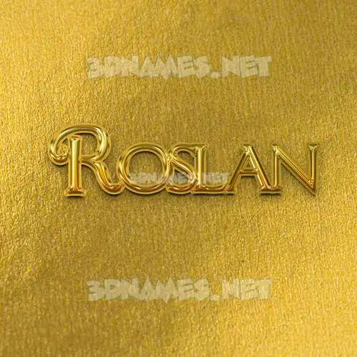 roslan in All Gold style - 3D name wallpaper roslan in All Gold style - 3D name wallpaper