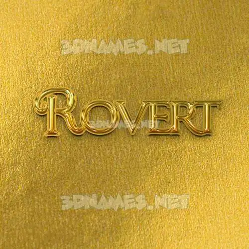 rovert in All Gold style - 3D name wallpaper rovert in All Gold style - 3D name wallpaper