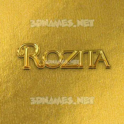 rozita in All Gold style - 3D name wallpaper rozita in All Gold style - 3D name wallpaper