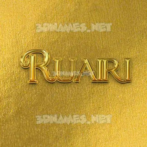 ruairi in All Gold style - 3D name wallpaper ruairi in All Gold style - 3D name wallpaper