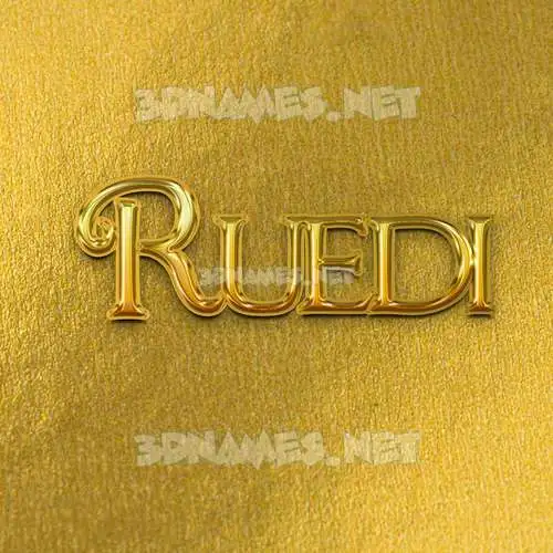 ruedi in All Gold style - 3D name wallpaper ruedi in All Gold style - 3D name wallpaper