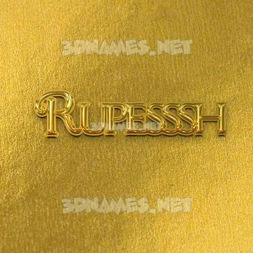 rupesssh in All Gold style - 3D name wallpaper rupesssh in All Gold style - 3D name wallpaper