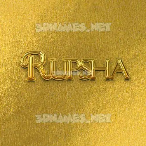 rupsha in All Gold style - 3D name wallpaper rupsha in All Gold style - 3D name wallpaper
