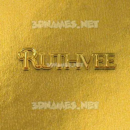 ruthvee in All Gold style - 3D name wallpaper ruthvee in All Gold style - 3D name wallpaper
