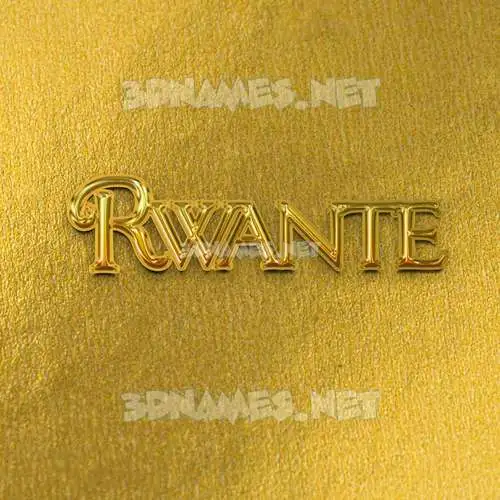 rwante in All Gold style - 3D name wallpaper rwante in All Gold style - 3D name wallpaper