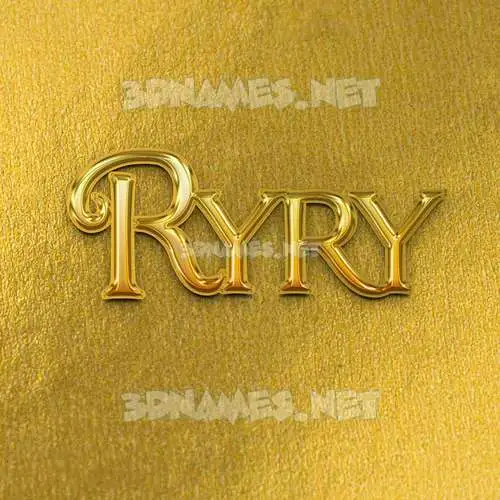 ryry in All Gold style - 3D name wallpaper ryry in All Gold style - 3D name wallpaper