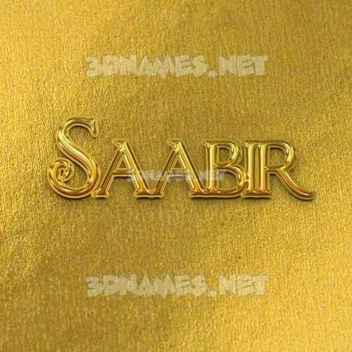 saabir in All Gold style - 3D name wallpaper saabir in All Gold style - 3D name wallpaper