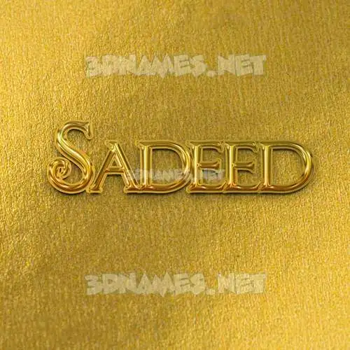 sadeed in All Gold style - 3D name wallpaper sadeed in All Gold style - 3D name wallpaper