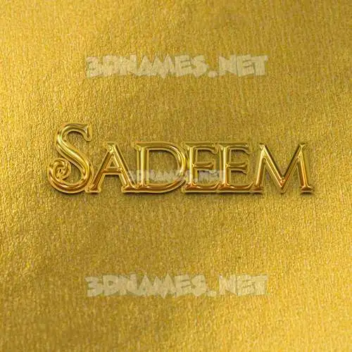 sadeem in All Gold style - 3D name wallpaper sadeem in All Gold style - 3D name wallpaper