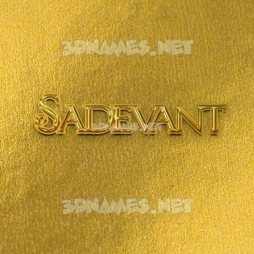sadevant in All Gold style - 3D name wallpaper sadevant in All Gold style - 3D name wallpaper