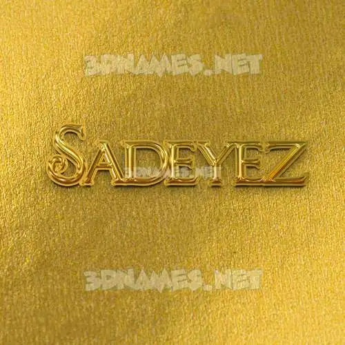 sadeyez in All Gold style - 3D name wallpaper sadeyez in All Gold style - 3D name wallpaper