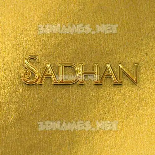 sadhan in All Gold style - 3D name wallpaper sadhan in All Gold style - 3D name wallpaper