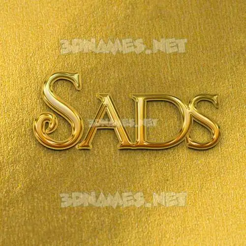 sads in All Gold style - 3D name wallpaper sads in All Gold style - 3D name wallpaper