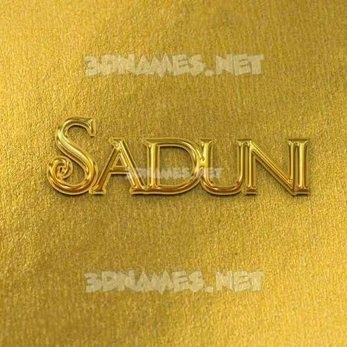 saduni in All Gold style - 3D name wallpaper saduni in All Gold style - 3D name wallpaper