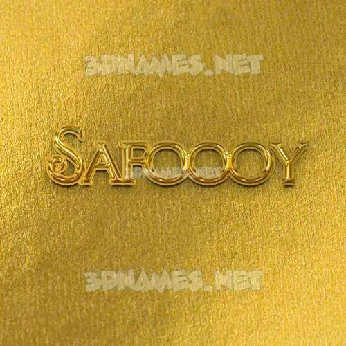 safoooy in All Gold style - 3D name wallpaper safoooy in All Gold style - 3D name wallpaper