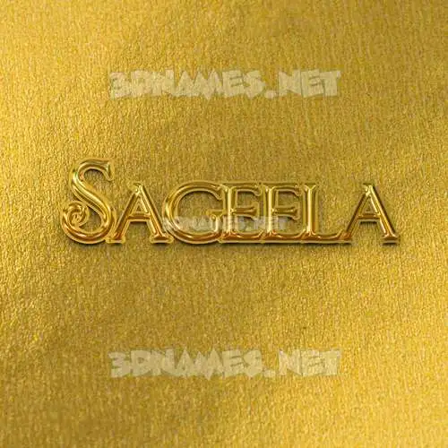 sageela in All Gold style - 3D name wallpaper sageela in All Gold style - 3D name wallpaper