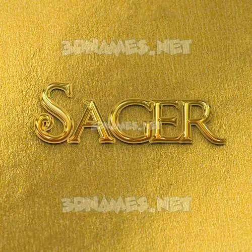 sager in All Gold style - 3D name wallpaper sager in All Gold style - 3D name wallpaper