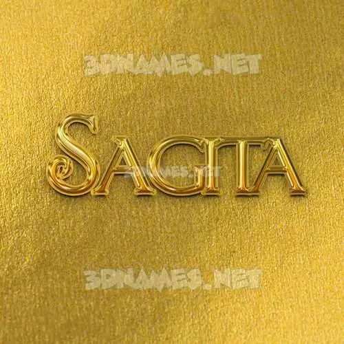 sagita in All Gold style - 3D name wallpaper sagita in All Gold style - 3D name wallpaper