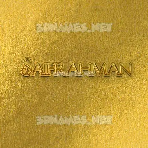 saifrahman in All Gold style - 3D name wallpaper saifrahman in All Gold style - 3D name wallpaper