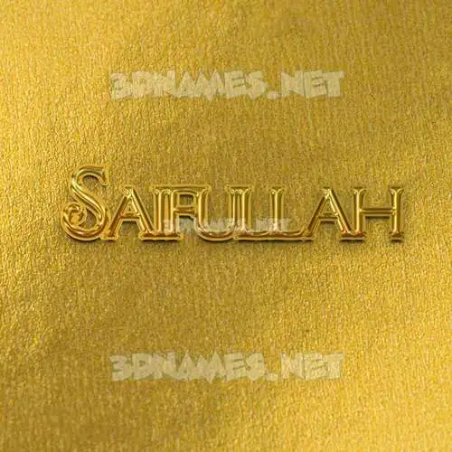 saifullah in All Gold style - 3D name wallpaper saifullah in All Gold style - 3D name wallpaper