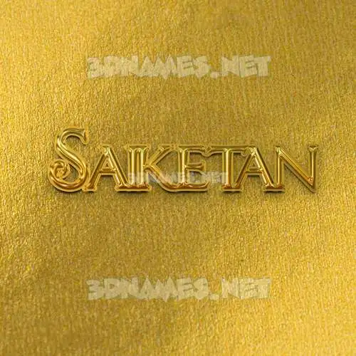 saiketan in All Gold style - 3D name wallpaper saiketan in All Gold style - 3D name wallpaper