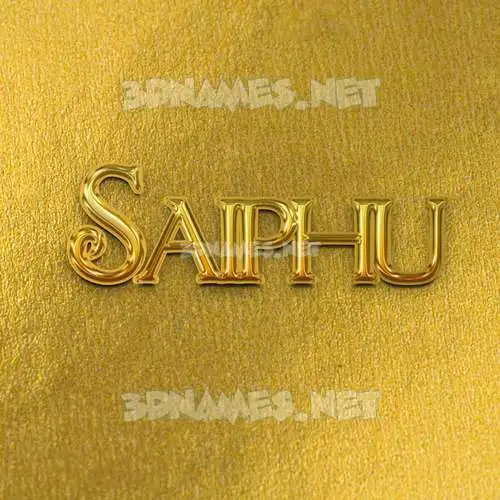 saiphu in All Gold style - 3D name wallpaper saiphu in All Gold style - 3D name wallpaper