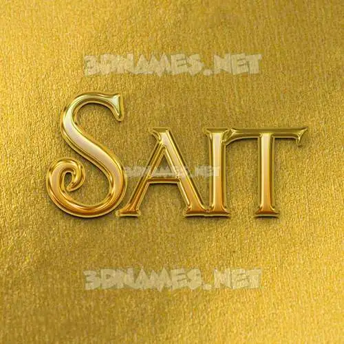 sait in All Gold style - 3D name wallpaper sait in All Gold style - 3D name wallpaper