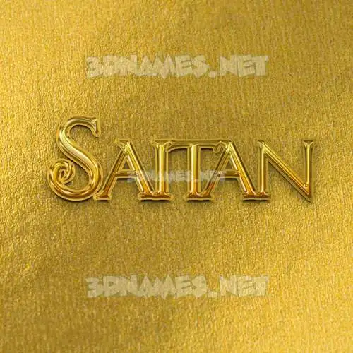 saitan in All Gold style - 3D name wallpaper saitan in All Gold style - 3D name wallpaper