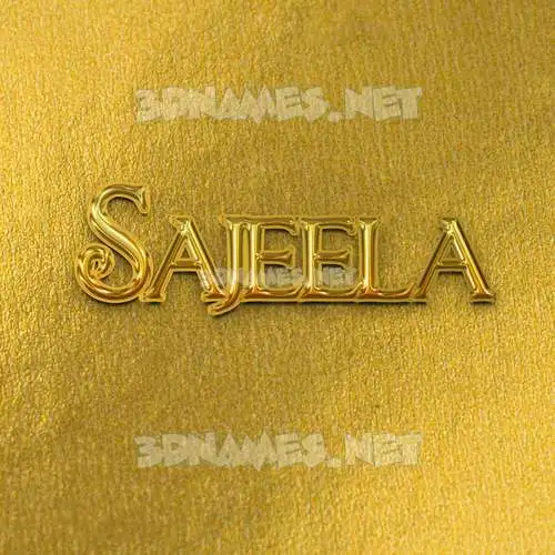 sajeela in All Gold style - 3D name wallpaper sajeela in All Gold style - 3D name wallpaper