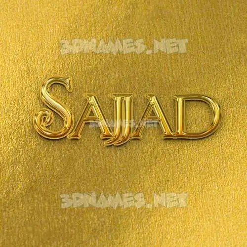 sajjad in All Gold style - 3D name wallpaper sajjad in All Gold style - 3D name wallpaper