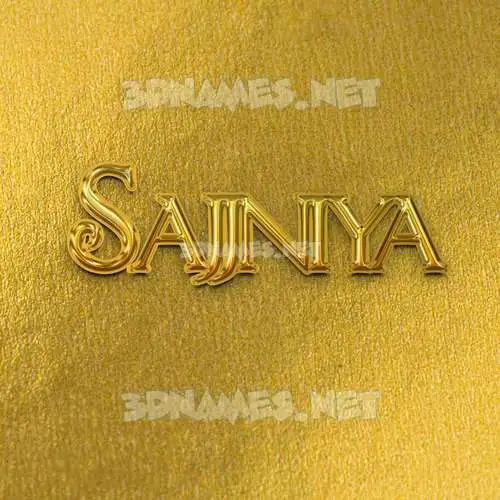 sajjniya in All Gold style - 3D name wallpaper sajjniya in All Gold style - 3D name wallpaper