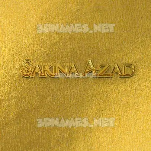 sakina azad in All Gold style - 3D name wallpaper sakina azad in All Gold style - 3D name wallpaper
