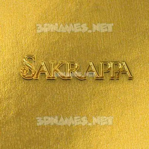 sakrappa in All Gold style - 3D name wallpaper sakrappa in All Gold style - 3D name wallpaper