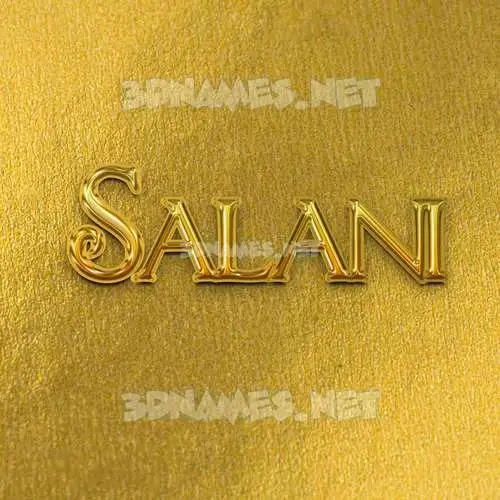 salani in All Gold style - 3D name wallpaper salani in All Gold style - 3D name wallpaper
