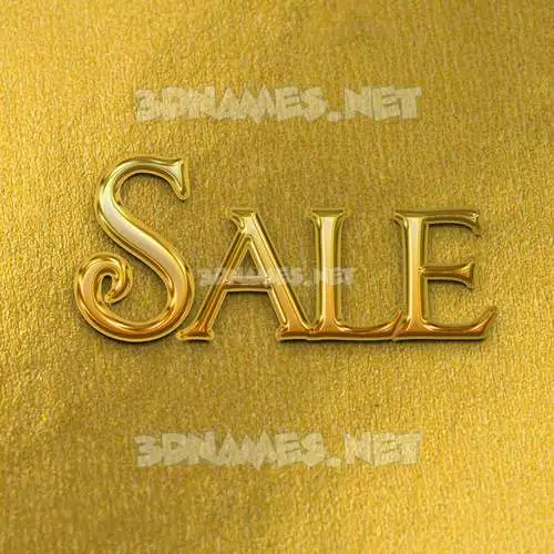 sale in All Gold style - 3D name wallpaper sale in All Gold style - 3D name wallpaper
