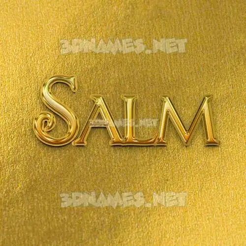 salm in All Gold style - 3D name wallpaper salm in All Gold style - 3D name wallpaper